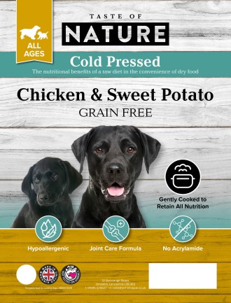 Taste of Nature Chicken & Sweet Potato (Cold Pressed) 5kg